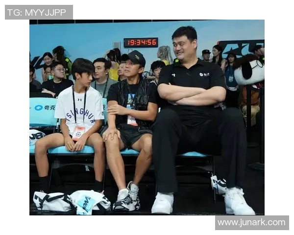 姚明在篮球场上的优雅身姿与力量结合的完美瞬间